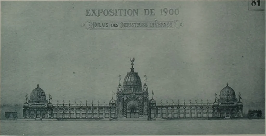 An illustration from Concours pour l'Exposition universelle de 1900; projets exposés au Palais de l'industrie, 1895, leaf 93