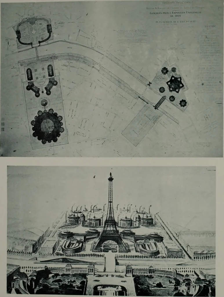An illustration from Concours pour l'Exposition universelle de 1900; projets exposés au Palais de l'industrie, 1895, leaf 99
