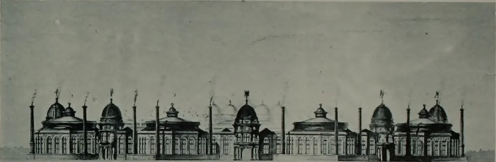 An illustration from Concours pour l'Exposition universelle de 1900; projets exposés au Palais de l'industrie, 1895, leaf 99