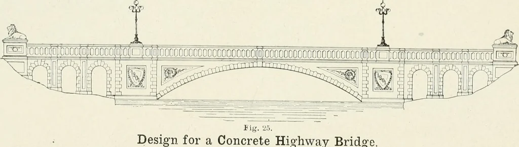 An illustration from Concrete bridges and culverts, for both railroads and highways, 1909, leaf 117