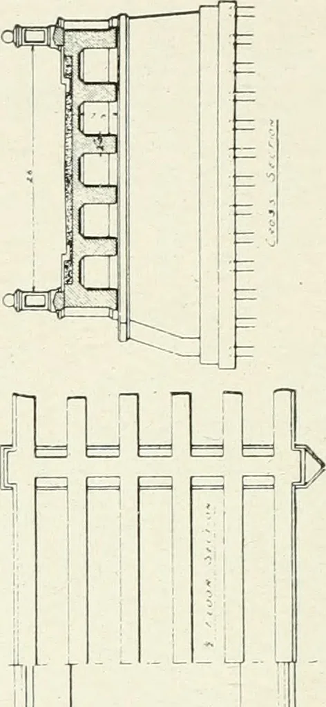 An illustration from Concrete bridges and culverts, for both railroads and highways, 1909, leaf 199
