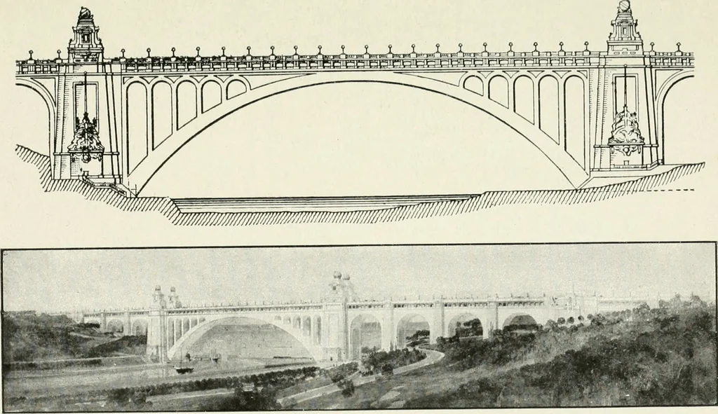 An illustration from Concrete bridges and culverts, for both railroads and highways, 1909, leaf 96