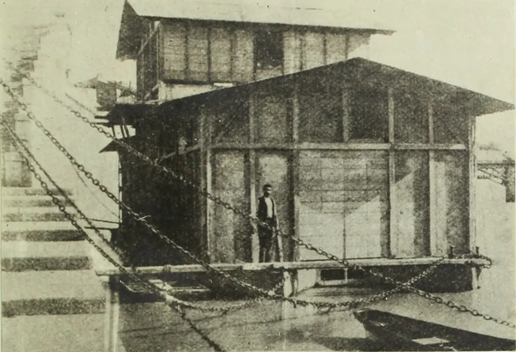 An illustration from Concrete ships : historical notes concerning them and a discussion of the problems involved in their construction, 1918, leaf 26