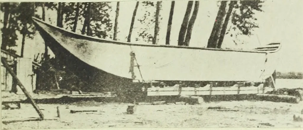 An illustration from Concrete ships : historical notes concerning them and a discussion of the problems involved in their construction, 1918, leaf 28