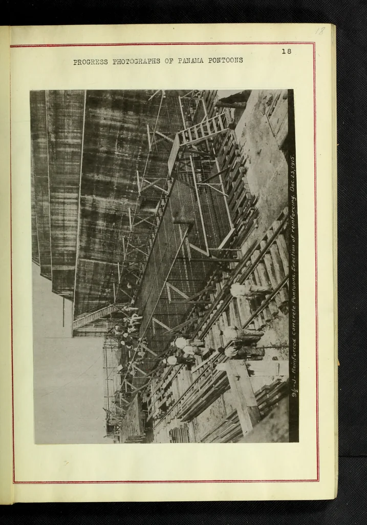 An illustration from Concrete ships : historical notes concerning them and a discussion of the problems involved in their construction, 1918, leaf 42