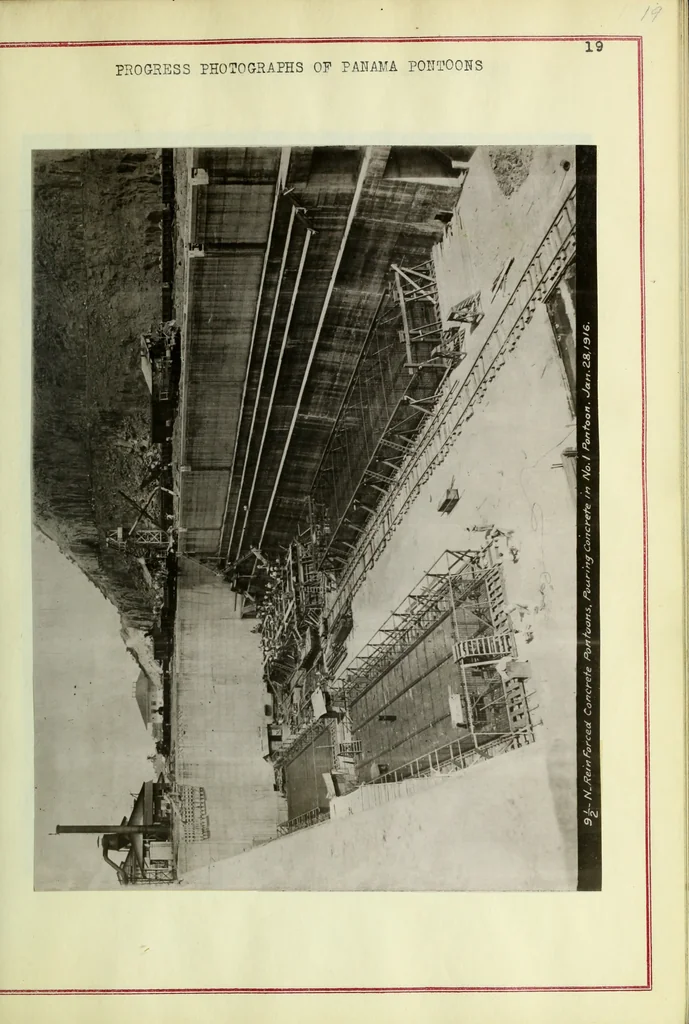 An illustration from Concrete ships : historical notes concerning them and a discussion of the problems involved in their construction, 1918, leaf 44