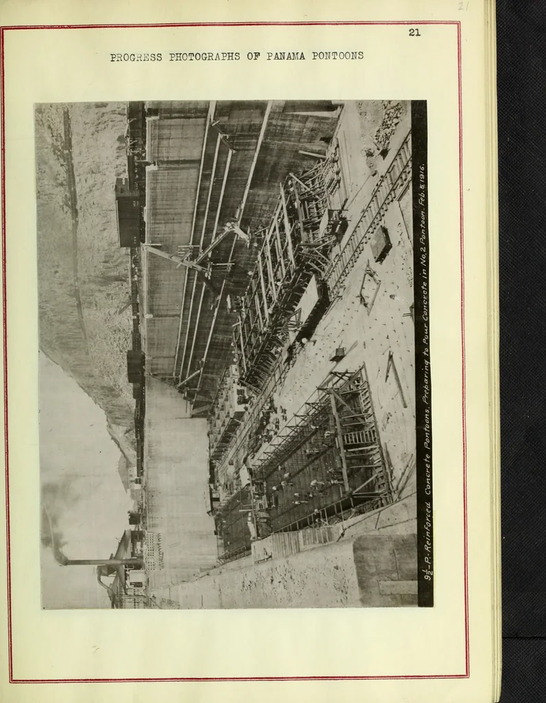 An illustration from Concrete ships : historical notes concerning them and a discussion of the problems involved in their construction, 1918, leaf 48