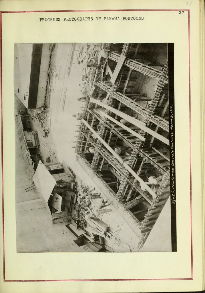 An illustration from Concrete ships : historical notes concerning them and a discussion of the problems involved in their construction, 1918, leaf 60