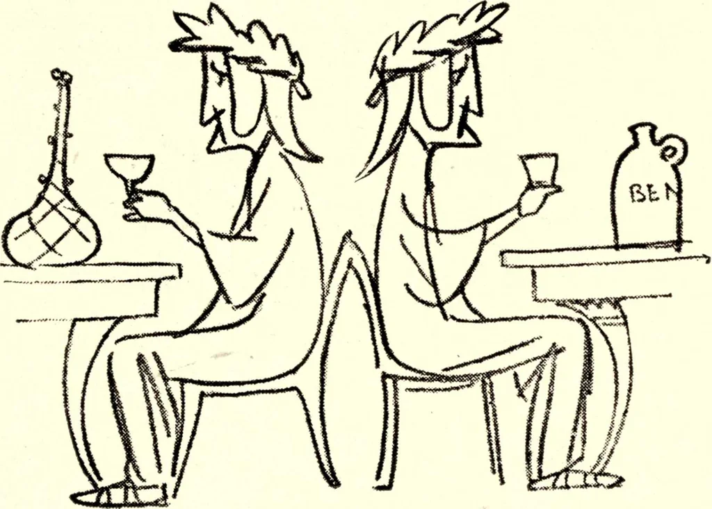 An illustration from Confessions of a caricaturist, 1917, leaf 22