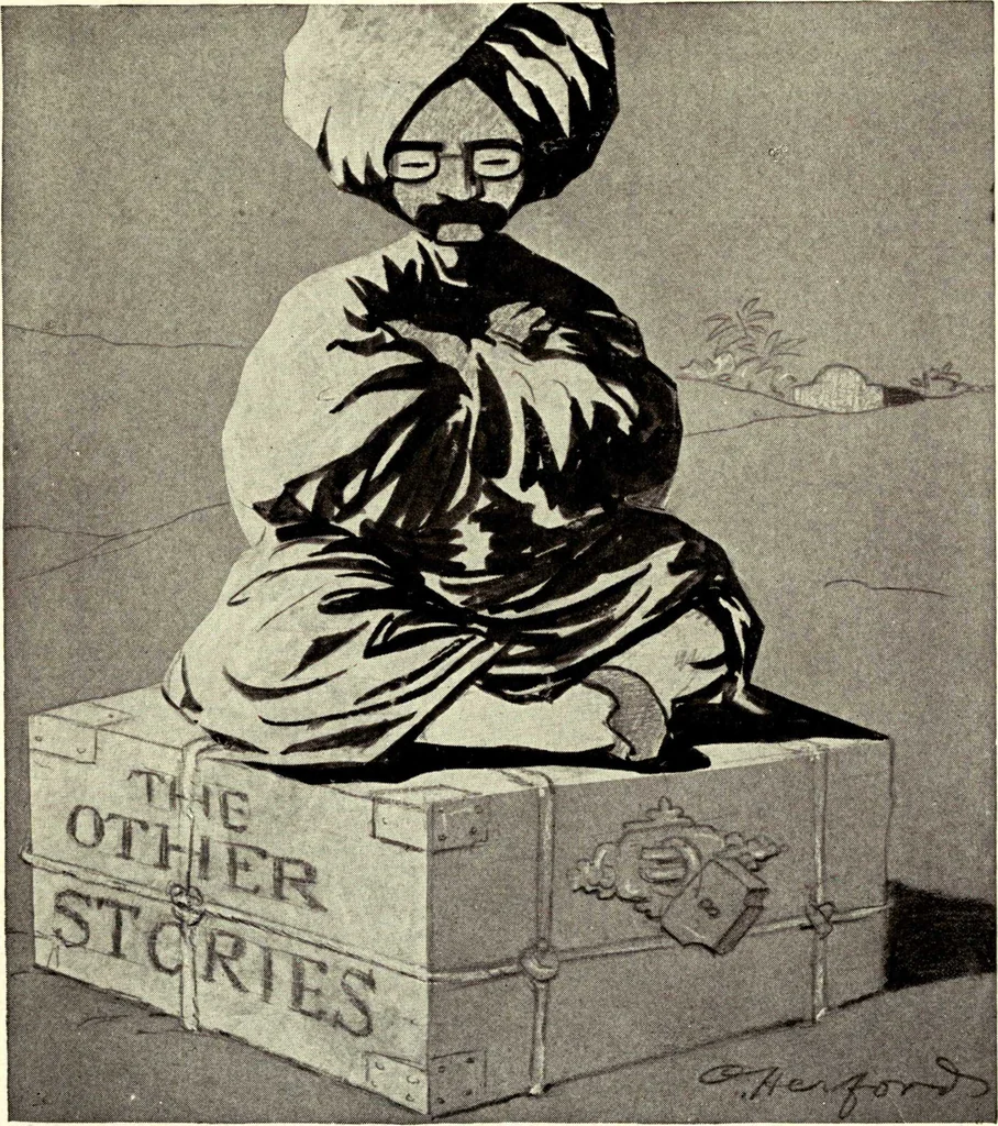 An illustration from Confessions of a caricaturist, 1917, leaf 26