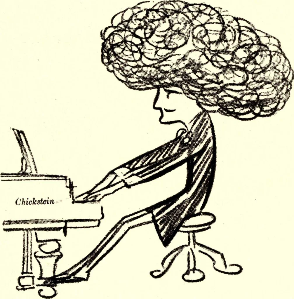 An illustration from Confessions of a caricaturist, 1917, leaf 28