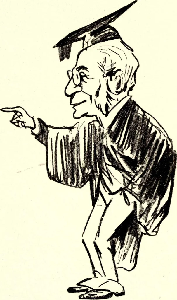 An illustration from Confessions of a caricaturist, 1917, leaf 32