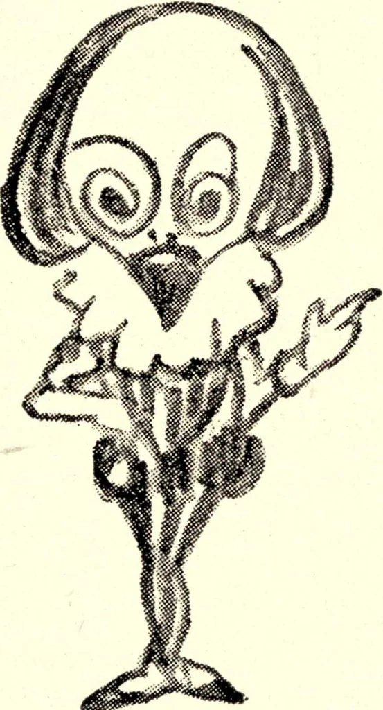 An illustration from Confessions of a caricaturist, 1917, leaf 48