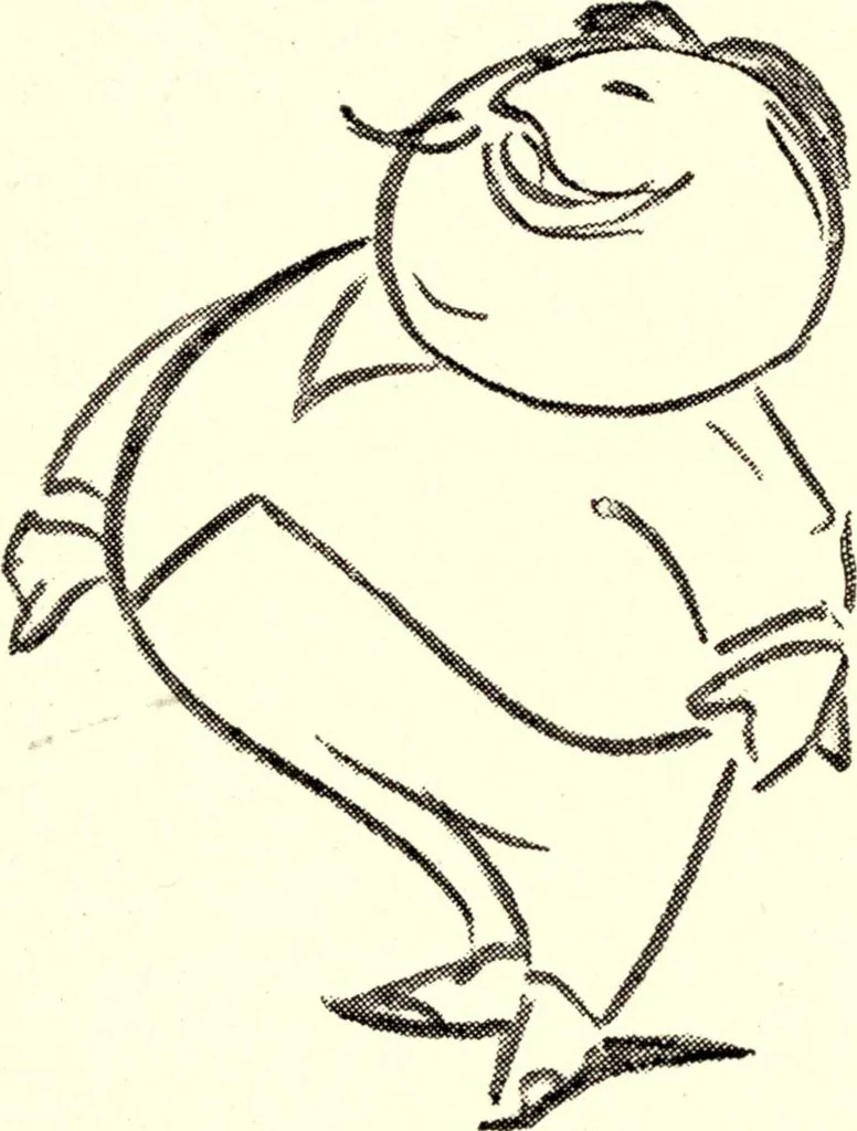 An illustration from Confessions of a caricaturist, 1917, leaf 50