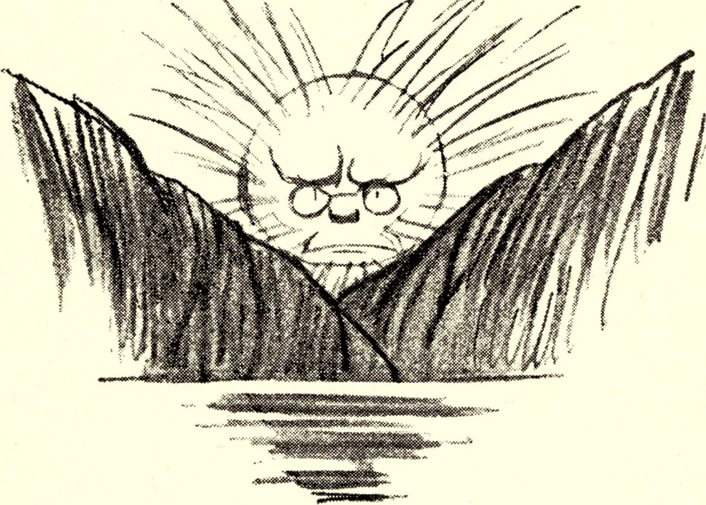 An illustration from Confessions of a caricaturist, 1917, leaf 56