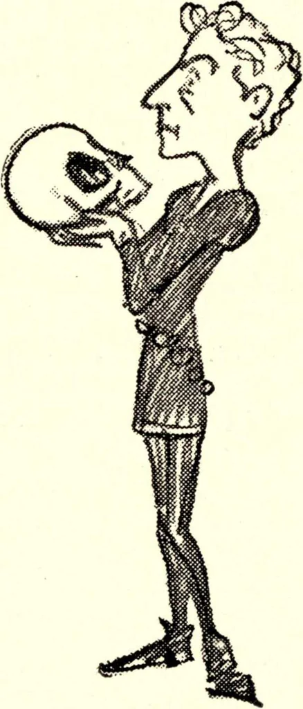 An illustration from Confessions of a caricaturist, 1917, leaf 58