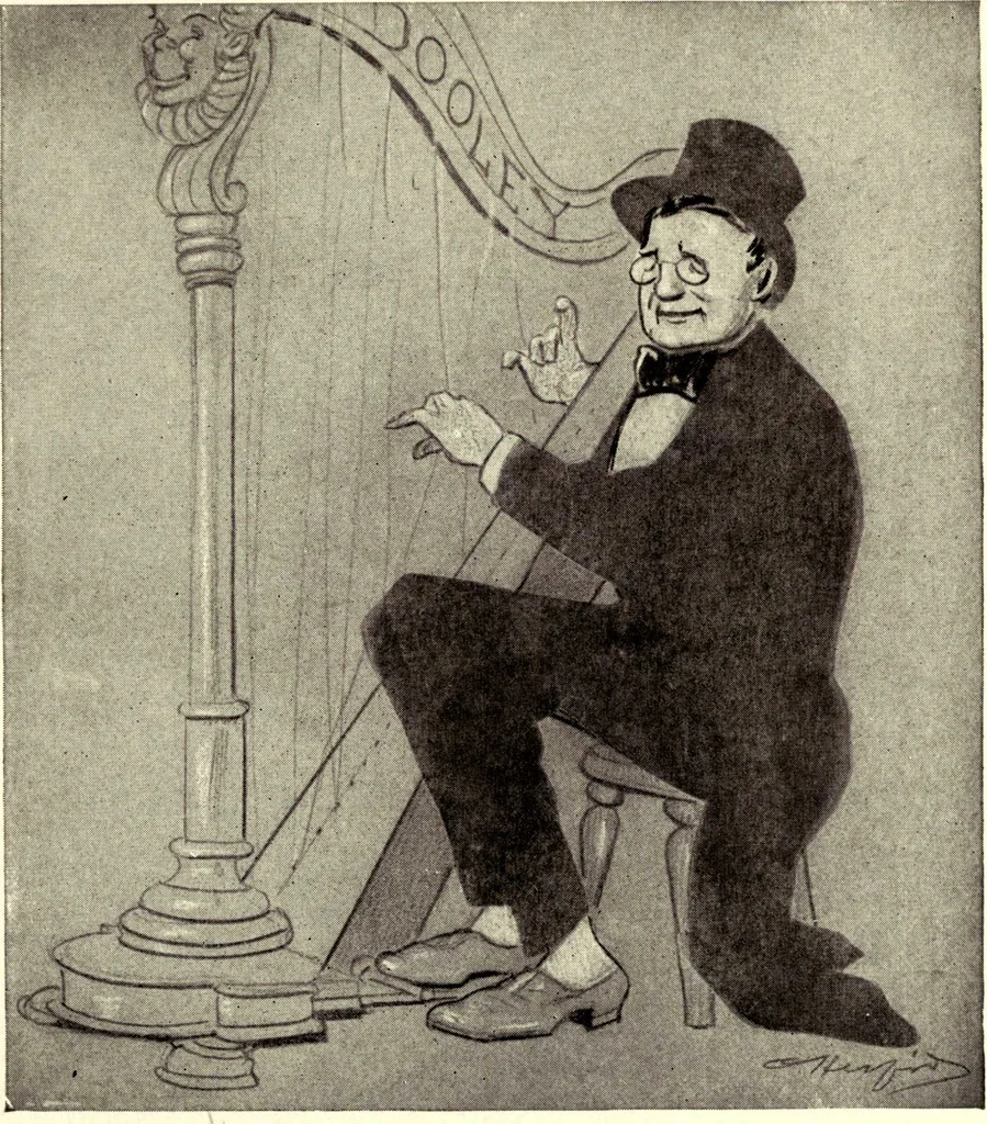 An illustration from Confessions of a caricaturist, 1917, leaf 66