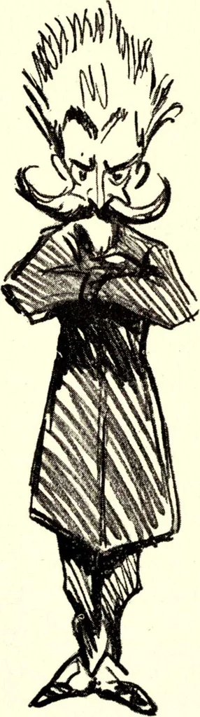 An illustration from Confessions of a caricaturist, 1917, leaf 72