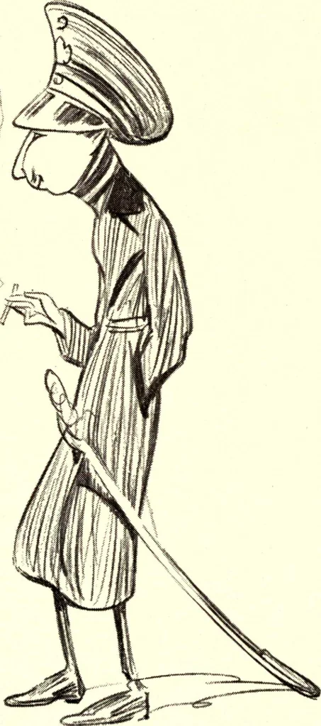 An illustration from Confessions of a caricaturist, 1917, leaf 78