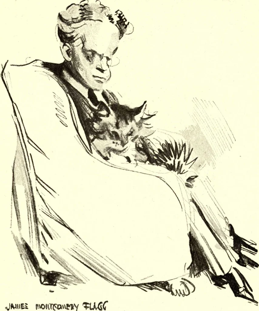 An illustration from Confessions of a caricaturist, 1917, leaf 79