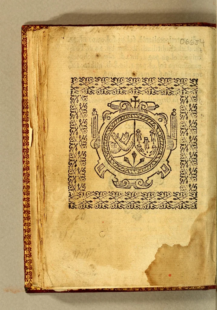 An illustration from Confessionario en lengua mexicana y castellana. : Con muchas aduertencias muy necessarias para los Confessores., 1599, leaf 254