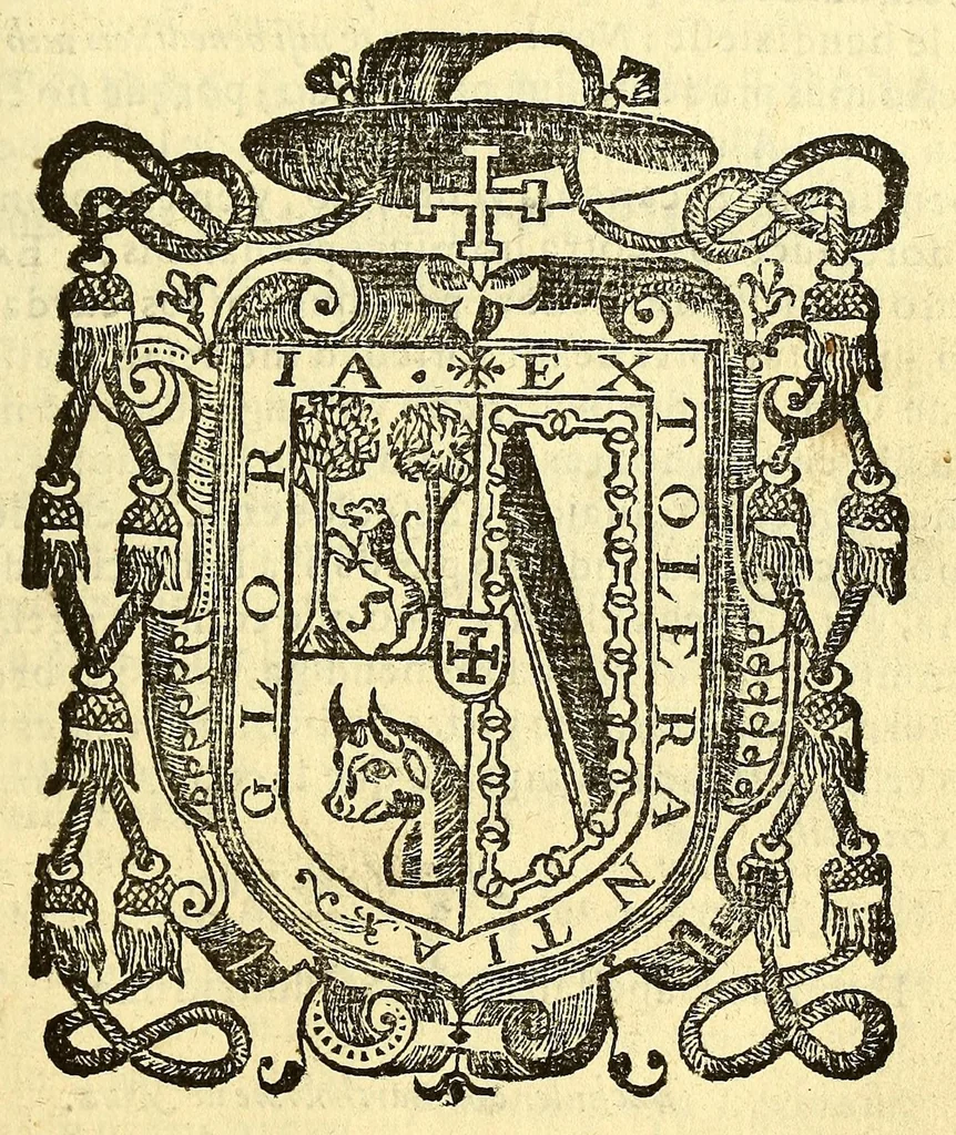 An illustration from Confessionario mayor, y menor en lengua mexicana. Y platicas contra las supresticiones [sic] de idolatria, que el dia de oy an quedado a los naturales desta Nueua Espana, è instrucion de los santos sacramentos &c. ..., 1634, leaf 11