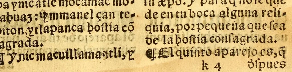 An illustration from Confessionario mayor, en la lengna [sic] mexicana y castellana., 1578, leaf 155