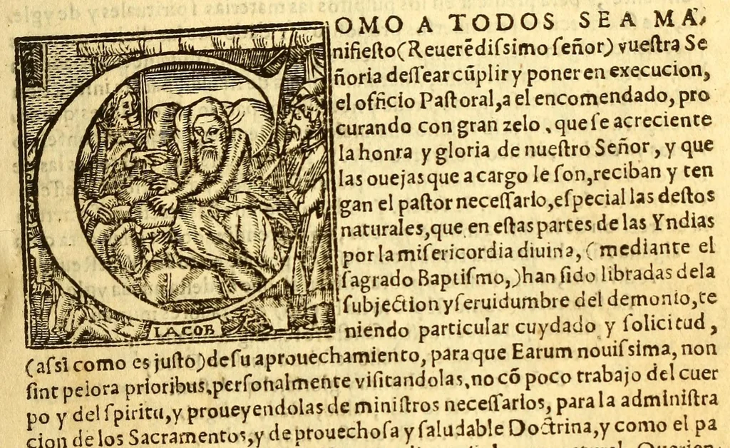 An illustration from Confessionario mayor, en la lengna [sic] mexicana y castellana., 1578, leaf 7