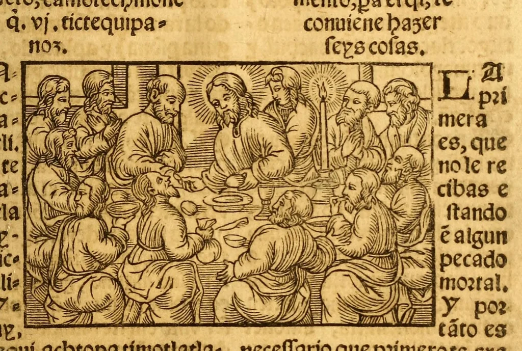 An illustration from Confessionario mayor, en lengua mexicana y castellana., 1565, leaf 149