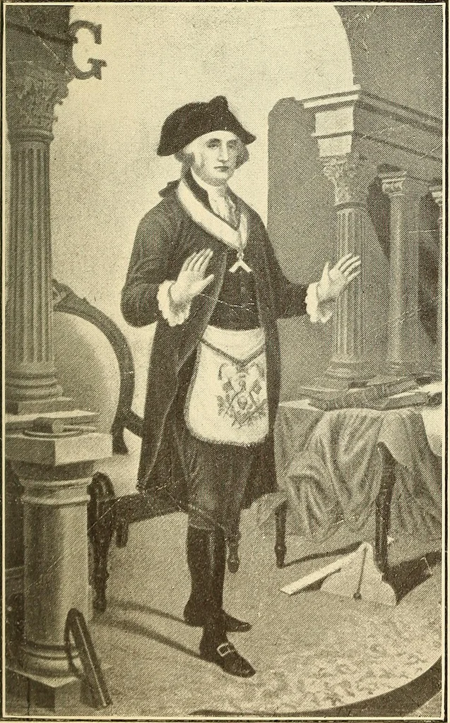An illustration from The confession of a master mason, and The legend, 1914, leaf 16