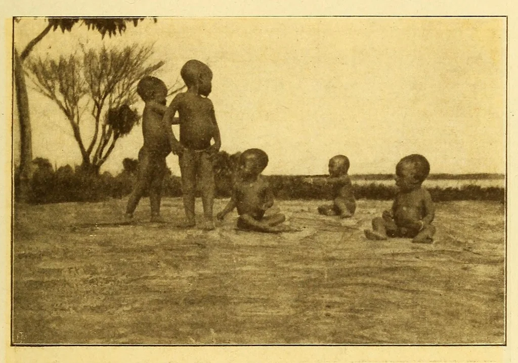 An illustration from Congo : Leopoldville, Bolobo, Équateur, 1883-1889, 1909, leaf 75