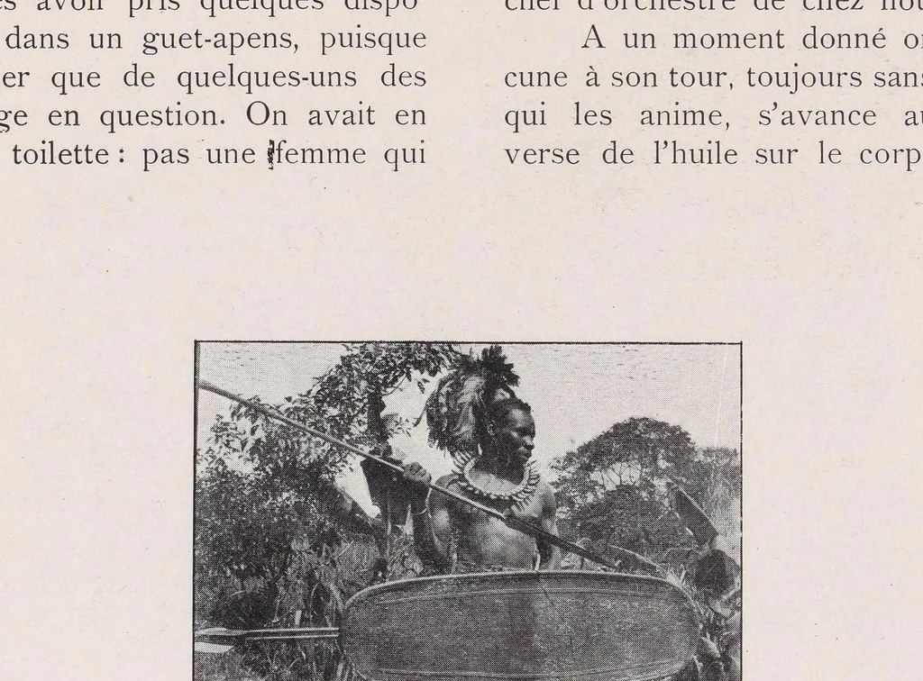 An illustration from Congo-Noël; publié au profit de la Villa coloniale (Sanatorium de Watermael), 1902, leaf 131
