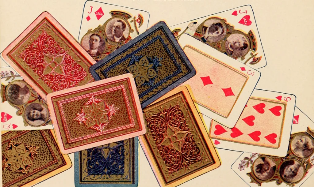 An illustration from Congress playing cards in miniature., 1903, leaf 13