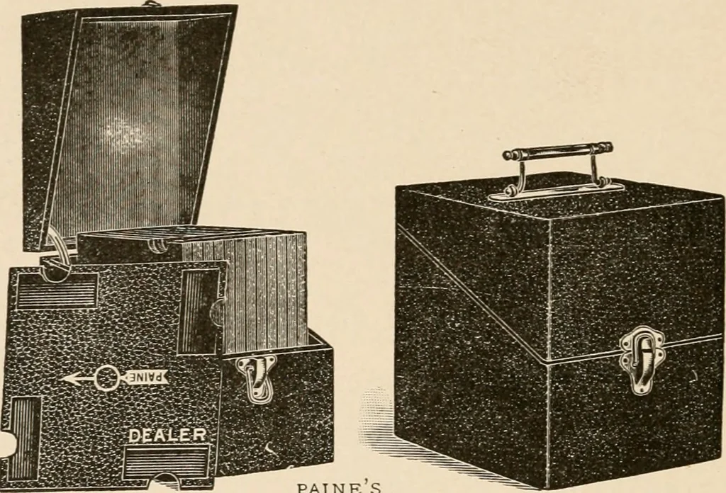 An illustration from Congress playing cards in miniature., 1903, leaf 15