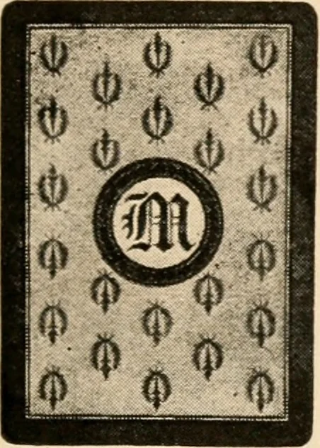 An illustration from Congress playing cards in miniature., 1903, leaf 16