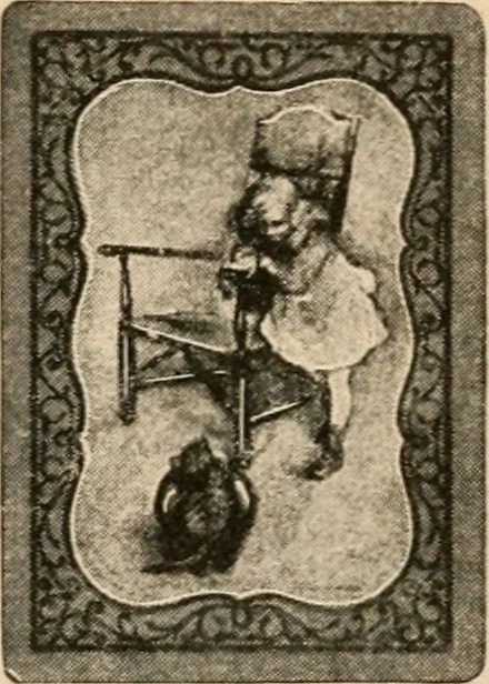 An illustration from Congress playing cards in miniature., 1903, leaf 19