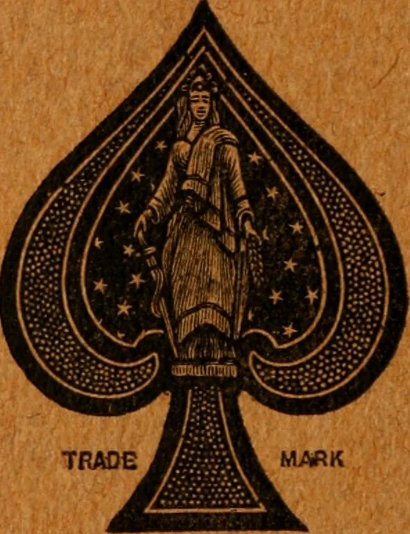 An illustration from Congress playing cards in miniature., 1903, leaf 21
