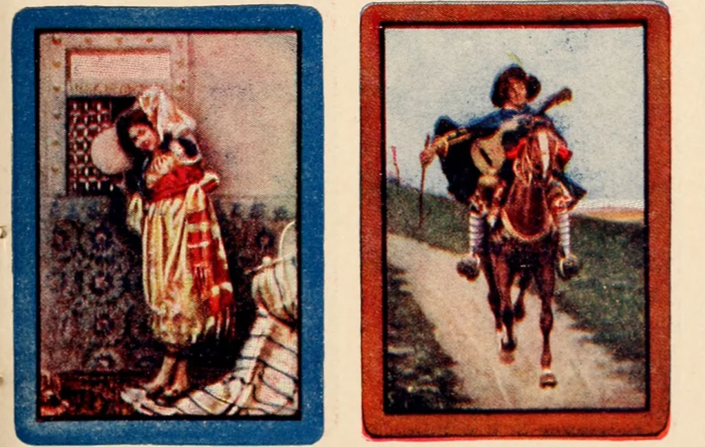 An illustration from Congress playing cards in miniature., 1903, leaf 6