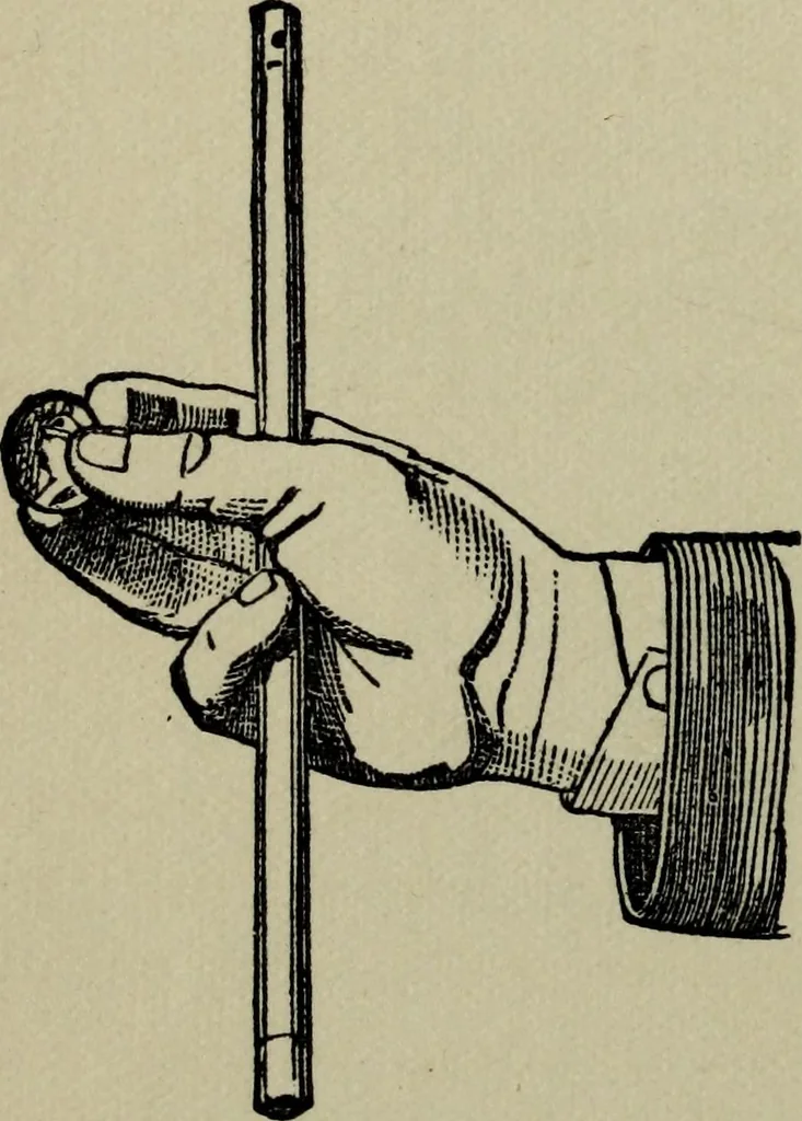 An illustration from Conjuring tricks with coins, watches, rings and handkerchiefs; from "Modern magic", 1900, leaf 21
