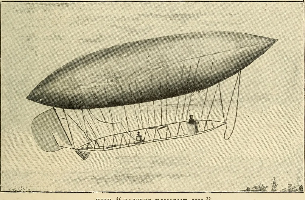 An illustration from The conquest of the air; the romance of aerial navigation, 1902, leaf 102