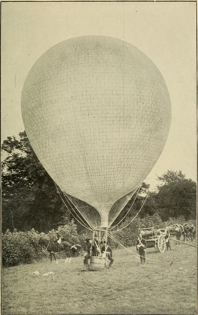 An illustration from The conquest of the air; the romance of aerial navigation, 1902, leaf 130