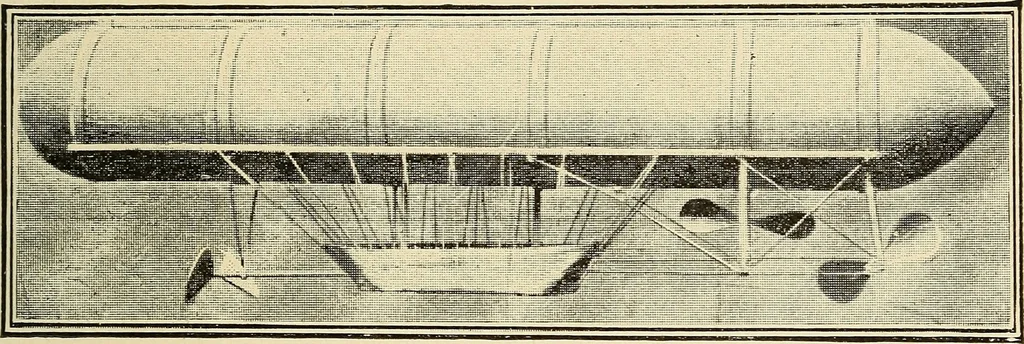 An illustration from The conquest of the air; the romance of aerial navigation, 1902, leaf 142