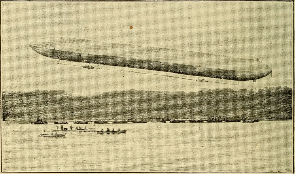 An illustration from The conquest of the air; the romance of aerial navigation, 1902, leaf 145