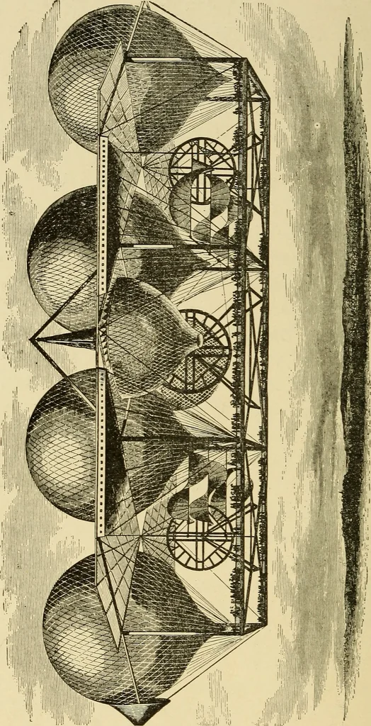 An illustration from The conquest of the air; the romance of aerial navigation, 1902, leaf 149