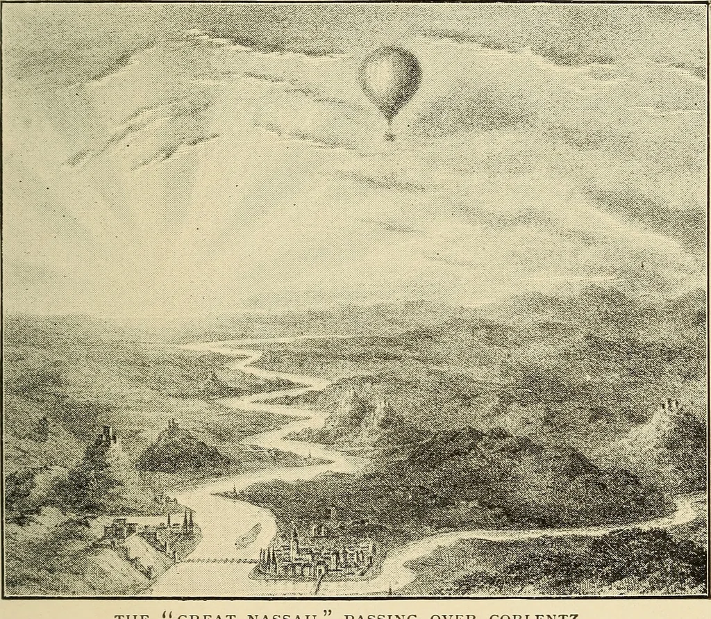 An illustration from The conquest of the air; the romance of aerial navigation, 1902, leaf 38