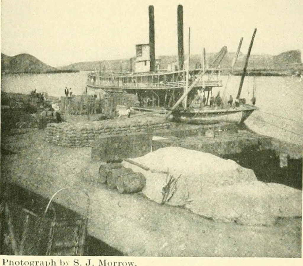 An illustration from The conquest of the Missouri; being the story of the life and exploits of Captain Grant Marsh, 1909, leaf 54