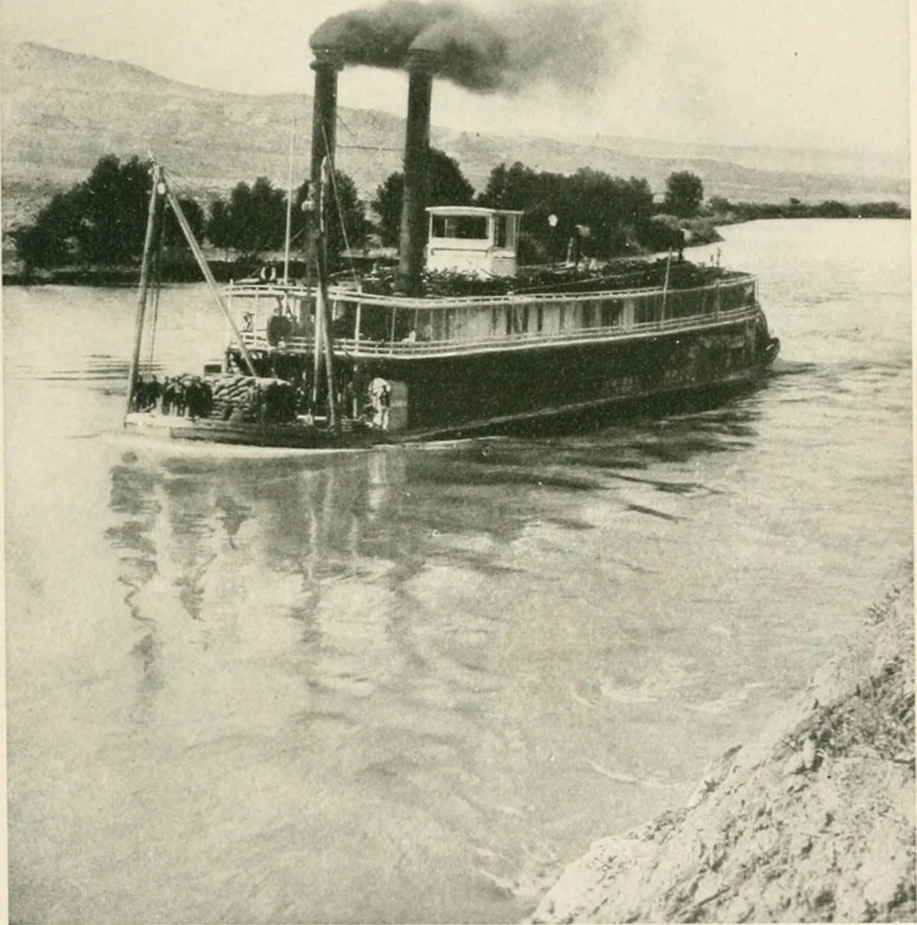An illustration from The conquest of the Missouri; being the story of the life and exploits of Captain Grant Marsh, 1909, leaf 440