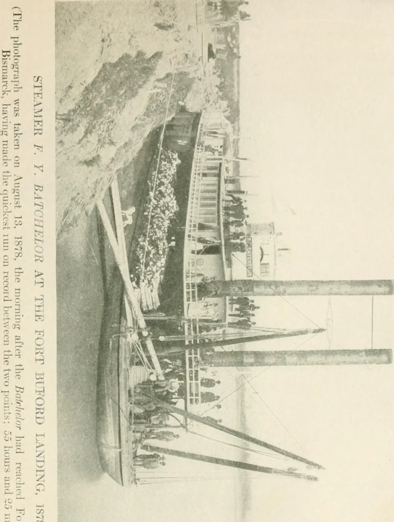 An illustration from The conquest of the Missouri; being the story of the life and exploits of Captain Grant Marsh, 1909, leaf 466