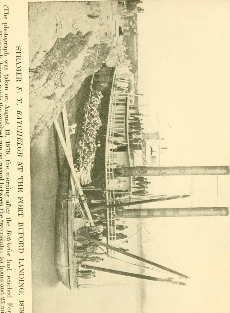 An illustration from The conquest of the Missouri; being the story of the life and exploits of Captain Grant Marsh, 1909, leaf 468