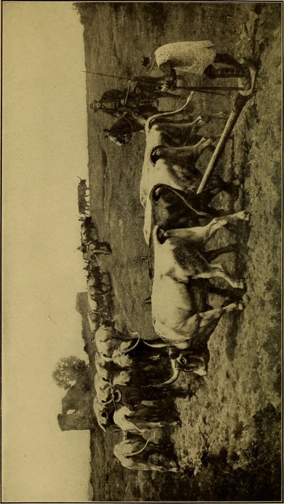 An illustration from The conquest of nature, 1911, leaf 7